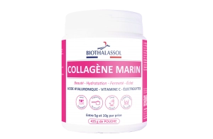 COLLAGENE MARIN POUDRE - complément alimentaire marin fabriqué en France par Biothalassol Image COLLAGENE MARIN POUDRE